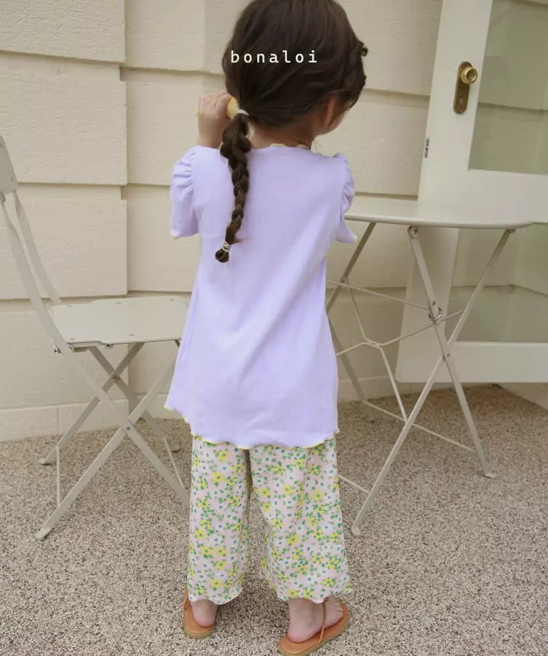 Bonaloi - Korean Children Fashion - #littlefashionista - Flower Pocket Pants - 7