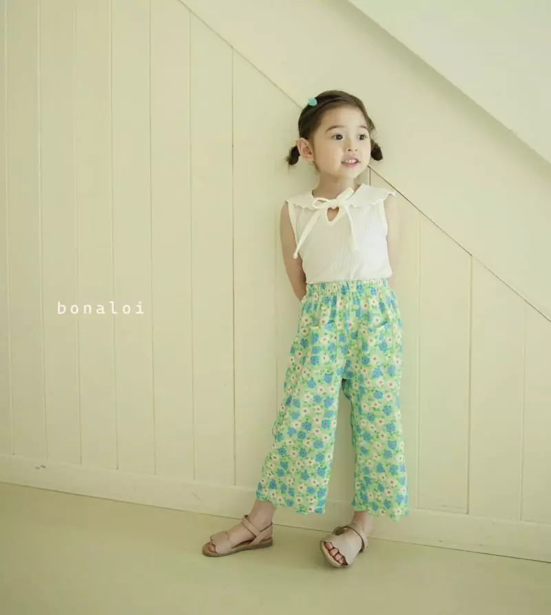 Bonaloi - Korean Children Fashion - #magicofchildhood - Flower Pocket Pants - 8