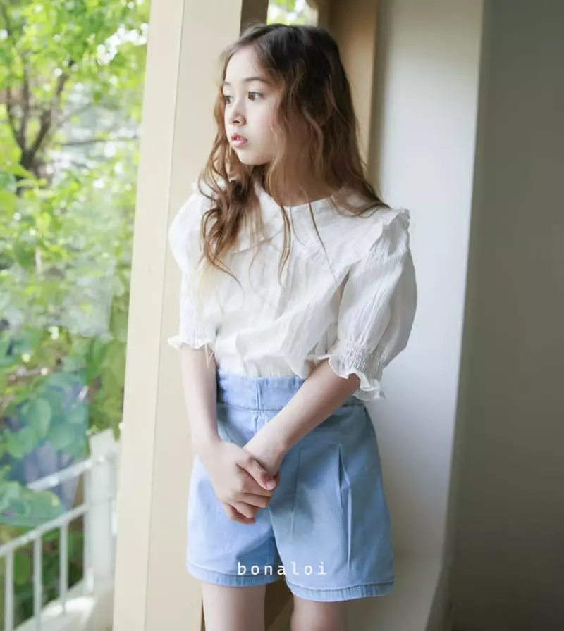 Bonaloi - Korean Children Fashion - #prettylittlegirls - Chilly Smocked Blouse - 11