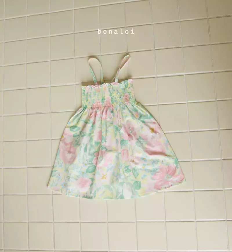 Bonaloi - Korean Children Fashion - #toddlerclothing - Shabil Smocked One-piece