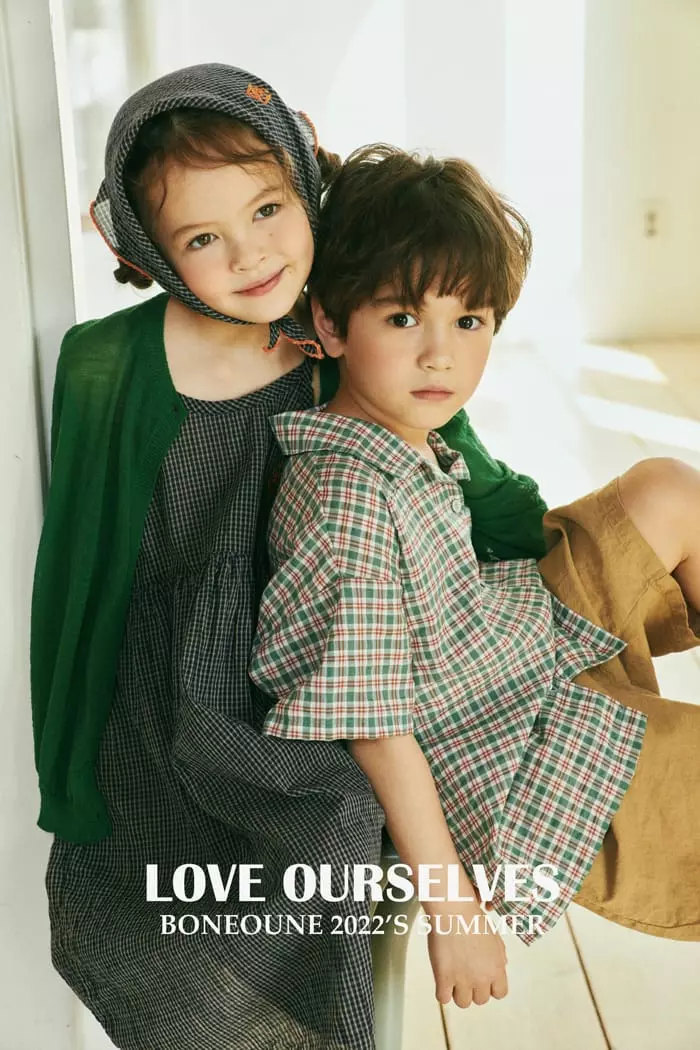 Boneoune - Korean Children Fashion - #Kfashion4kids - Check Romi One-piece - 8