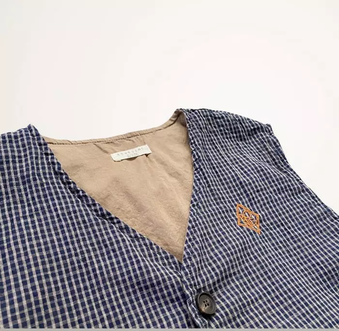 Boneoune - Korean Children Fashion - #Kfashion4kids - Check Vest - 7