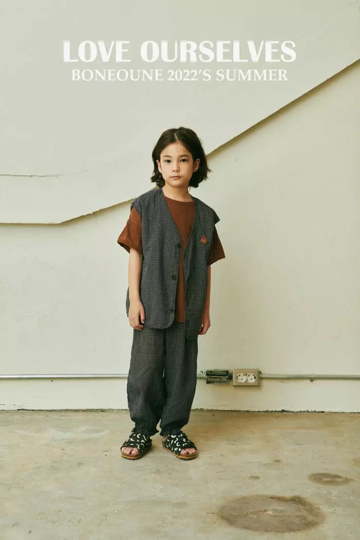 Boneoune - Korean Children Fashion - #Kfashion4kids - Check Pants - 6
