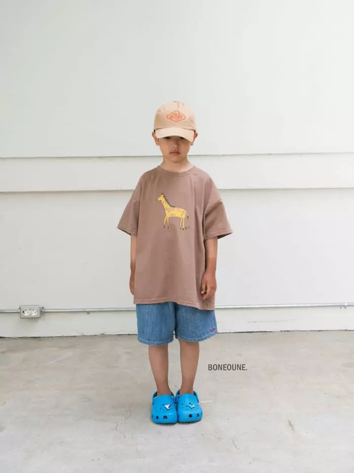 Boneoune - Korean Children Fashion - #childofig - Giraffe Tee - 6