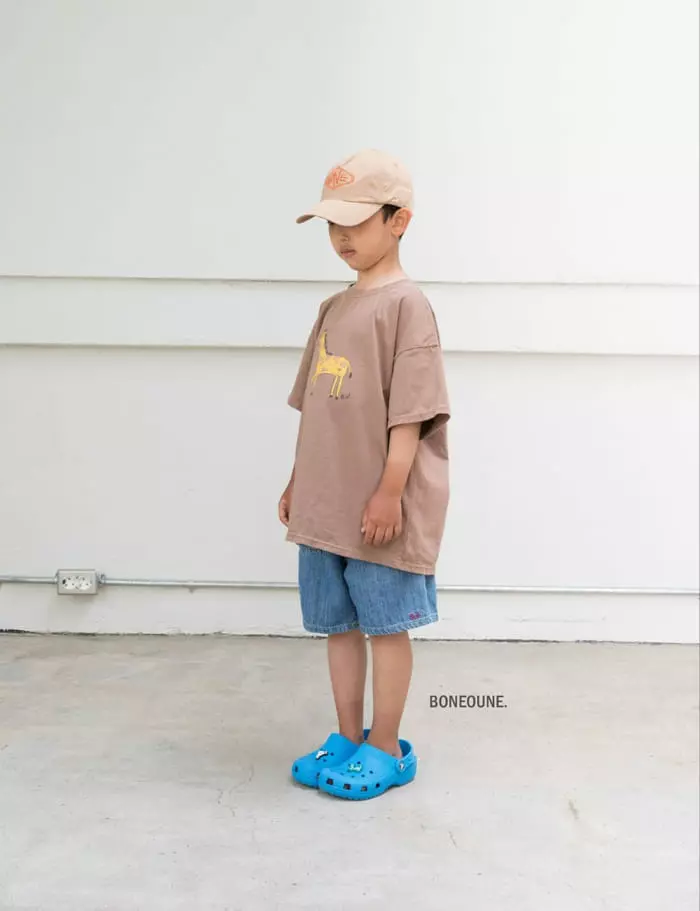 Boneoune - Korean Children Fashion - #childrensboutique - Giraffe Tee - 7
