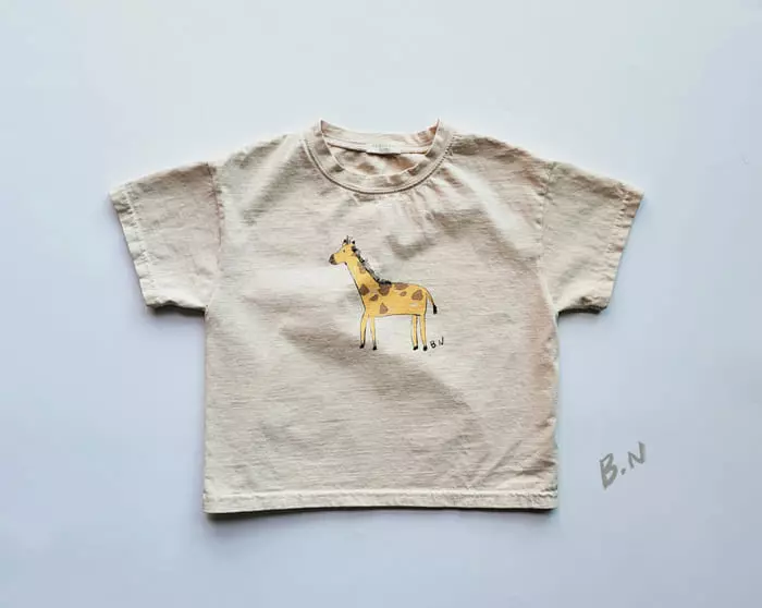 Boneoune - Korean Children Fashion - #discoveringself - Giraffe Tee - 9