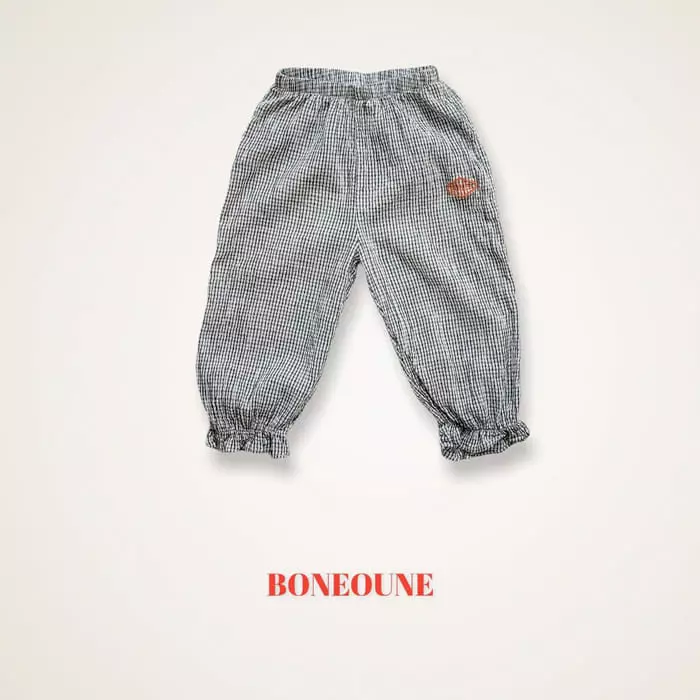 Boneoune - Korean Children Fashion - #discoveringself - Check Pants