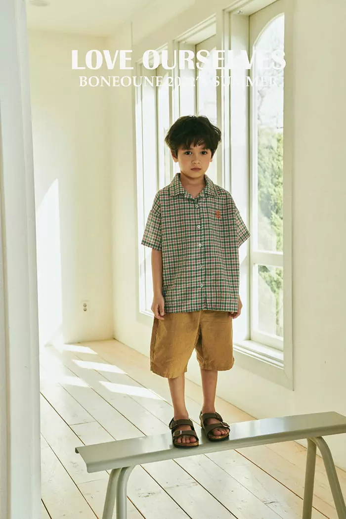 Boneoune - Korean Children Fashion - #discoveringself - Today Check Shirt - 9