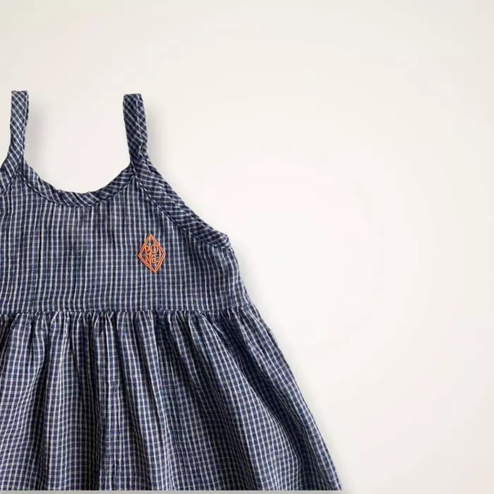 Boneoune - Korean Children Fashion - #kidsshorts - Check Romi One-piece - 5
