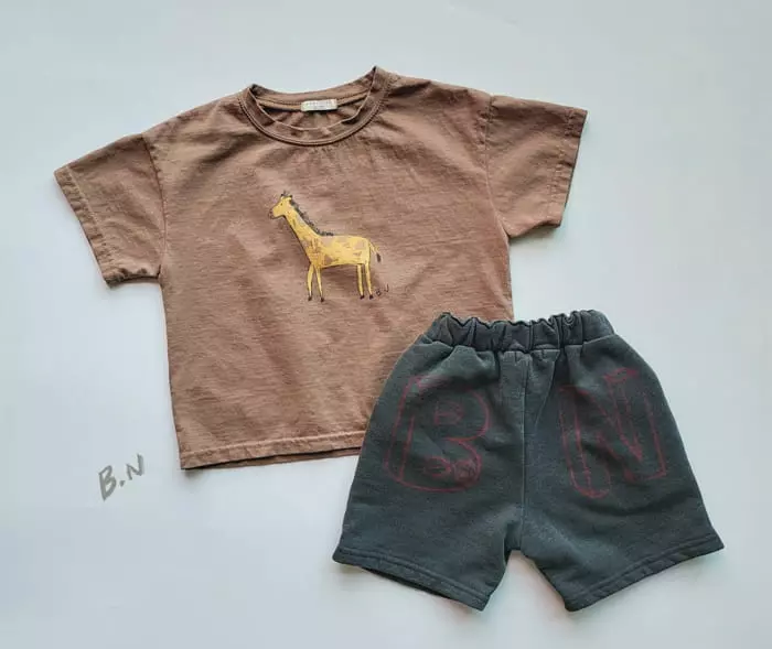 Boneoune - Korean Children Fashion - #kidsstore - Giraffe Tee - 12