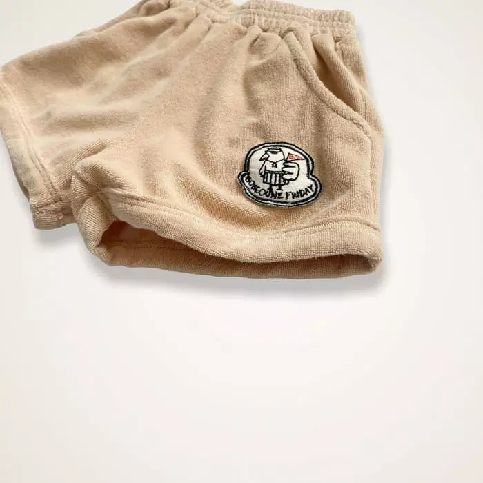 Boneoune - Korean Children Fashion - #kidzfashiontrend - Dduvk Bone Towel Top Bottom Set - 9