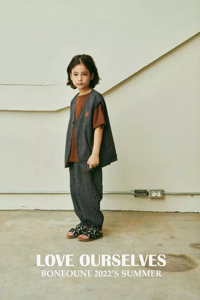 Boneoune - Korean Children Fashion - #littlefashionista - Check Pants - 7