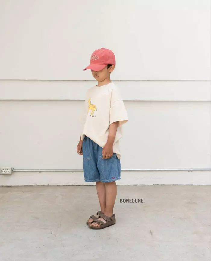 Boneoune - Korean Children Fashion - #prettylittlegirls - Giraffe Tee - 2