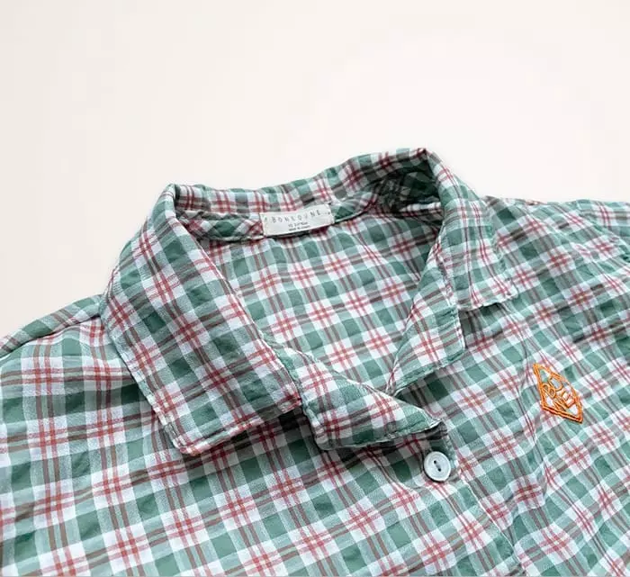 Boneoune - Korean Children Fashion - #prettylittlegirls - Today Check Shirt - 2