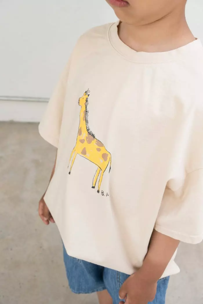 Boneoune - Korean Children Fashion - #stylishchildhood - Giraffe Tee - 5