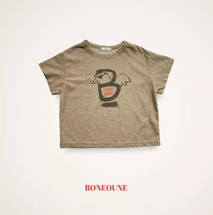 Boneoune - Korean Children Fashion - #todddlerfashion - B Bone Tee