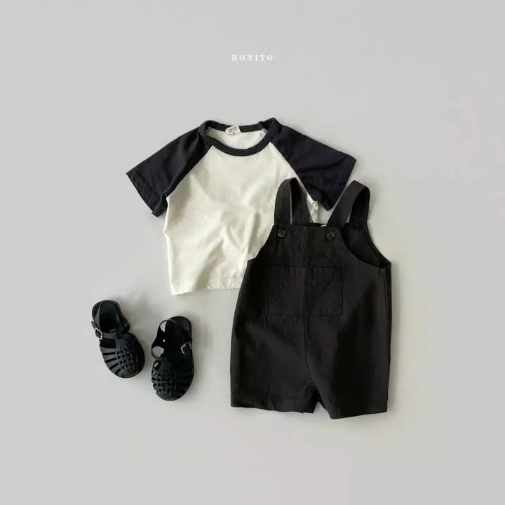 Bonito - Korean Baby Fashion - #onlinebabyshop - Bebe Linen Smith Dungarees - 4