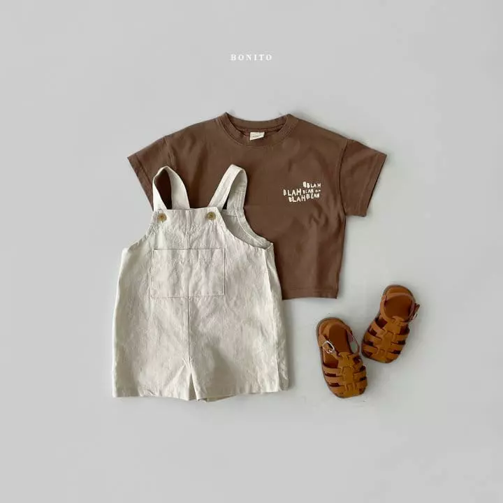 Bonito - Korean Baby Fashion - #babyboutique - Bebe Linen Smith Dungarees - 5