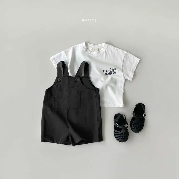 Bonito - Korean Baby Fashion - #onlinebabyshop - Bebe Linen Smith Dungarees - 3
