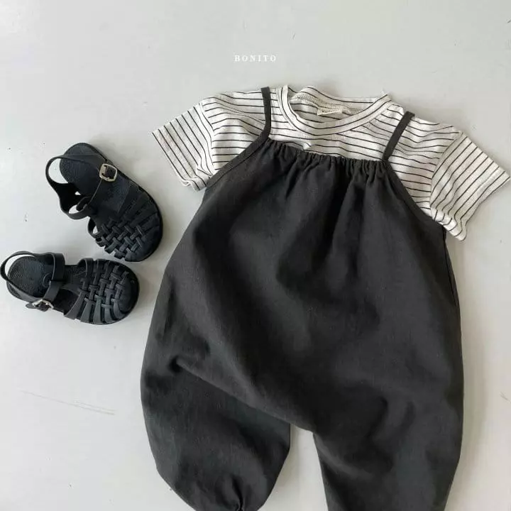 Bonito - Korean Children Fashion - #childofig - Linen String Overalls - 5