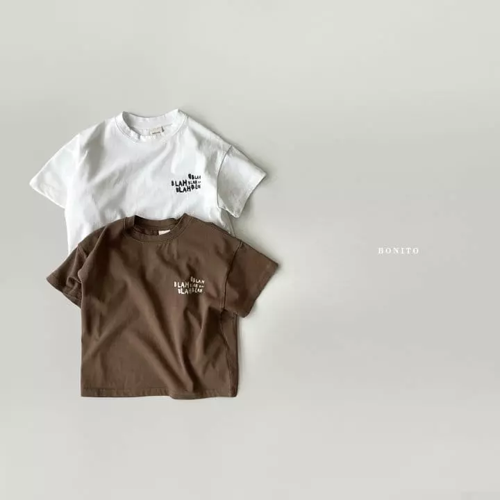 Bonito - Korean Children Fashion - #childofig - Blah Blah Tee
