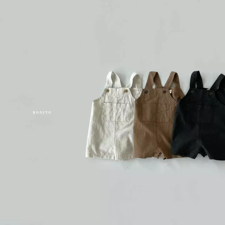 Bonito - Korean Children Fashion - #minifashionista - Linen Smith Dungarees