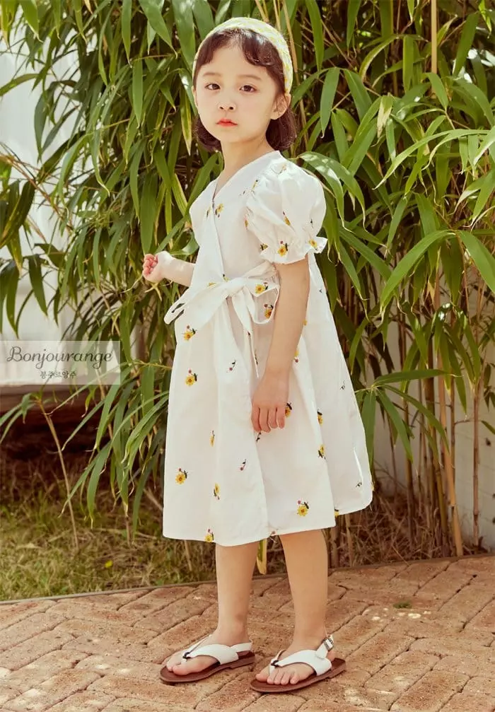 Bonjour Ange - Korean Children Fashion - #Kfashion4kids - Aroha Wrap One-piecde - 6