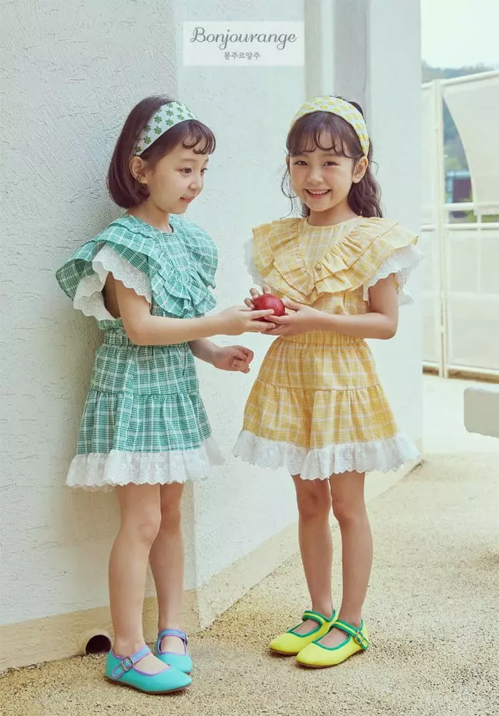 Bonjour Ange - Korean Children Fashion - #childofig - Love Mood Top Bottom Set - 5
