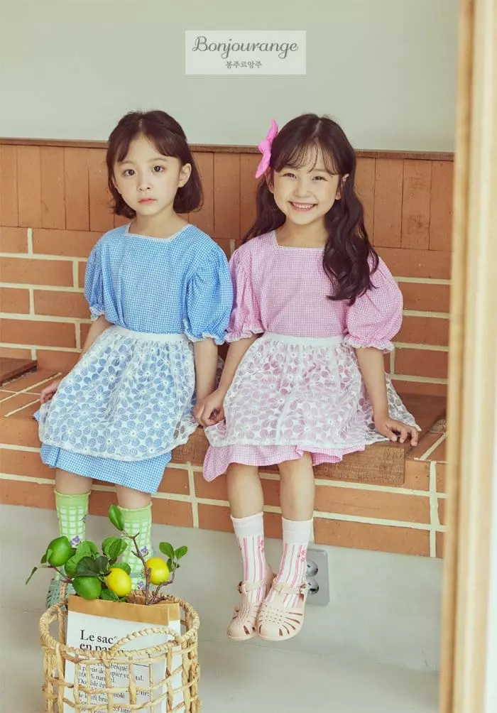 Bonjour Ange - Korean Children Fashion - #childrensboutique - Hydi Sha Skirt One-piece Set - 2