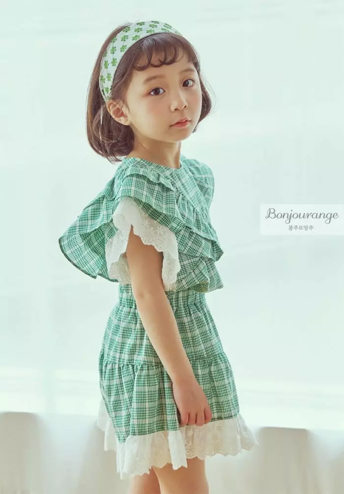 Bonjour Ange - Korean Children Fashion - #designkidswear - Love Mood Top Bottom Set - 7