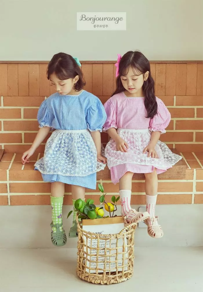 Bonjour Ange - Korean Children Fashion - #designkidswear - Hydi Sha Skirt One-piece Set - 3
