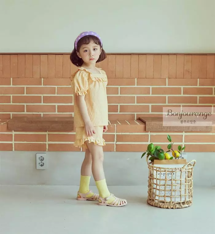 Bonjour Ange - Korean Children Fashion - #discoveringself - Sugar Bonbon Top Bottom Set - 9
