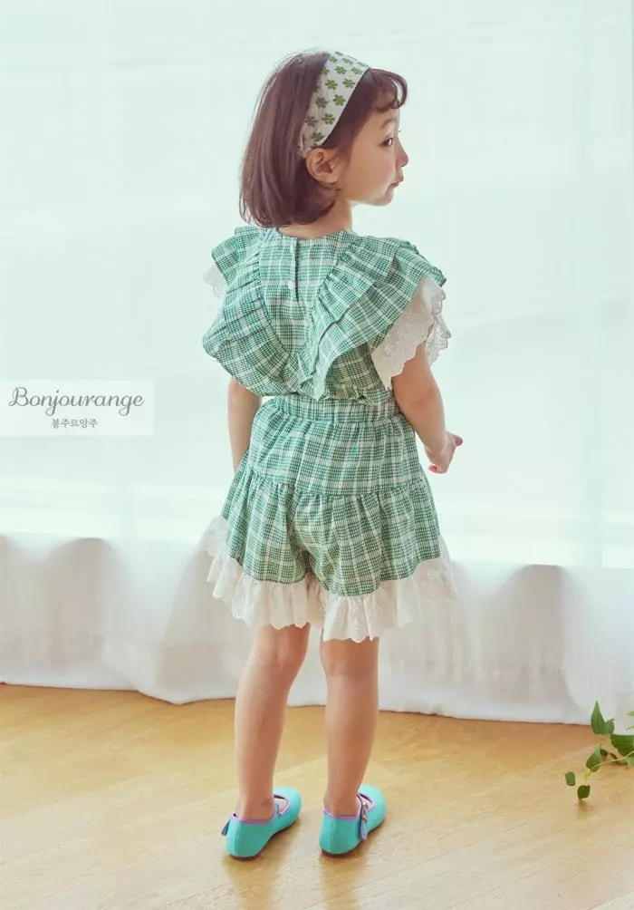 Bonjour Ange - Korean Children Fashion - #discoveringself - Love Mood Top Bottom Set - 8