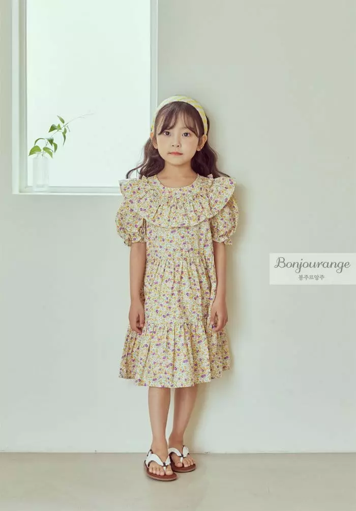 Bonjour Ange - Korean Children Fashion - #discoveringself - Daisy One-piece - 6