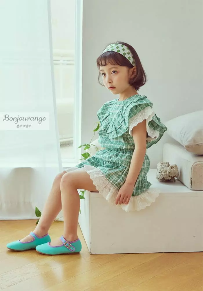 Bonjour Ange - Korean Children Fashion - #fashionkids - Love Mood Top Bottom Set - 9