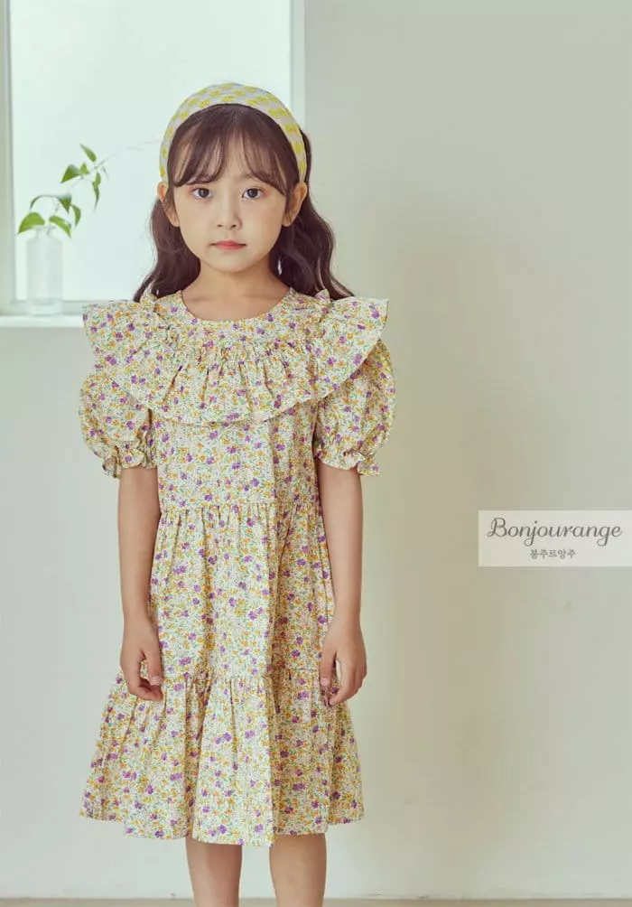 Bonjour Ange - Korean Children Fashion - #fashionkids - Daisy One-piece - 7