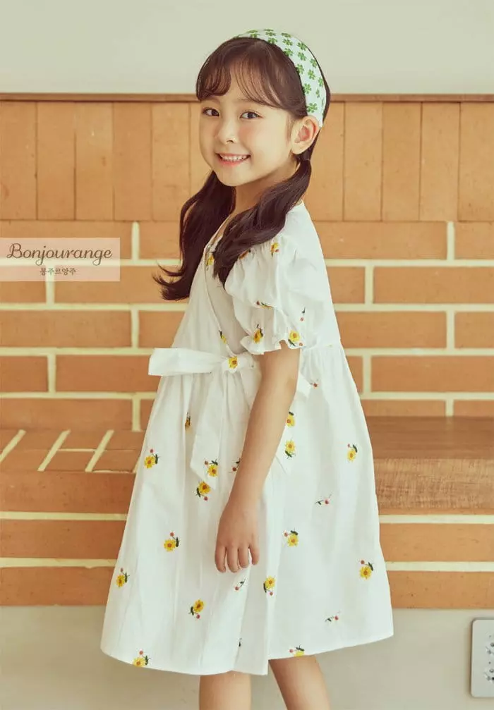 Bonjour Ange - Korean Children Fashion - #fashionkids - Aroha Wrap One-piecde - 2