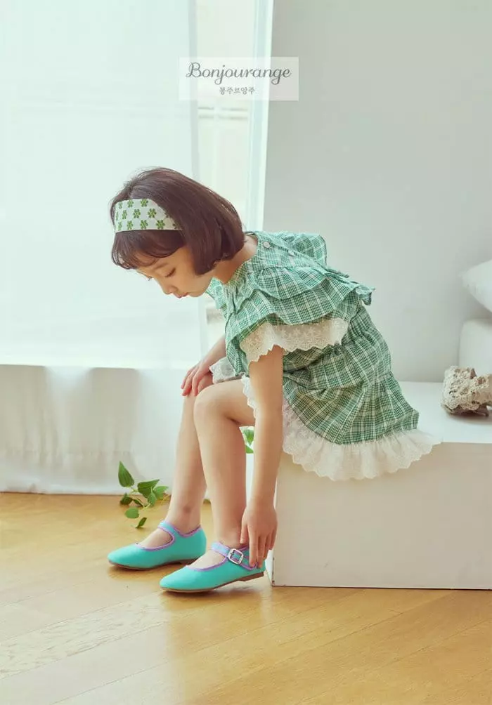 Bonjour Ange - Korean Children Fashion - #kidsshorts - Love Mood Top Bottom Set - 10