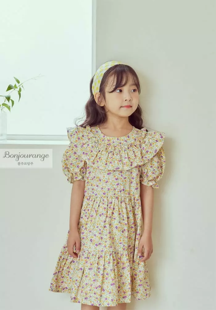 Bonjour Ange - Korean Children Fashion - #kidsshorts - Daisy One-piece - 8