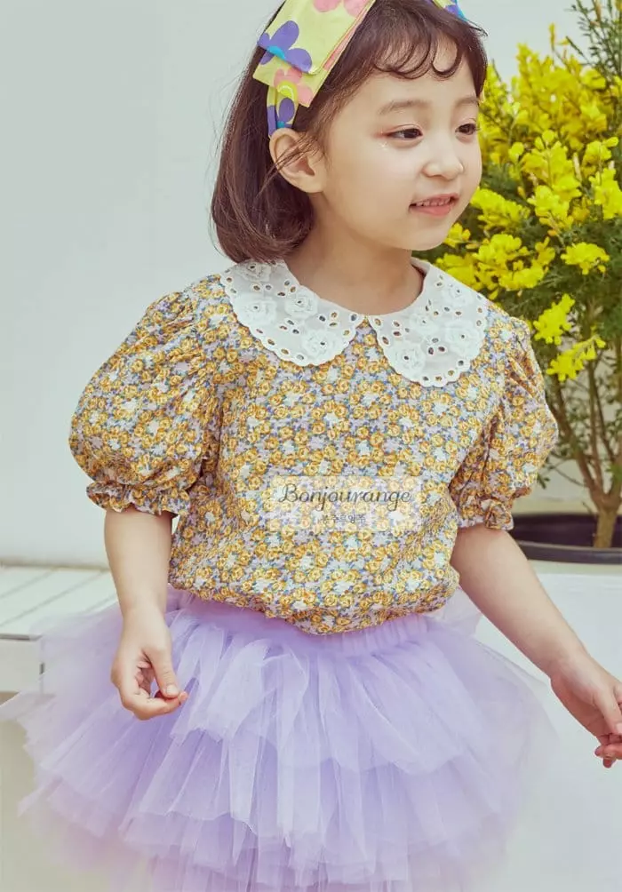 Bonjour Ange - Korean Children Fashion - #kidsshorts - Awesome Blouse - 2