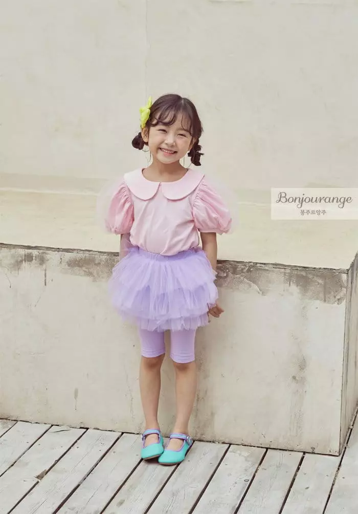 Bonjour Ange - Korean Children Fashion - #kidsstore - Bubble Sha Tee - 2