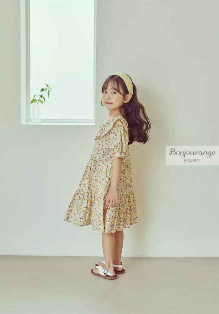 Bonjour Ange - Korean Children Fashion - #kidzfashiontrend - Daisy One-piece - 10