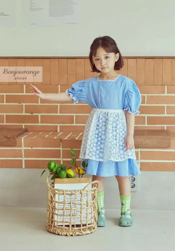Bonjour Ange - Korean Children Fashion - #kidzfashiontrend - Hydi Sha Skirt One-piece Set - 8