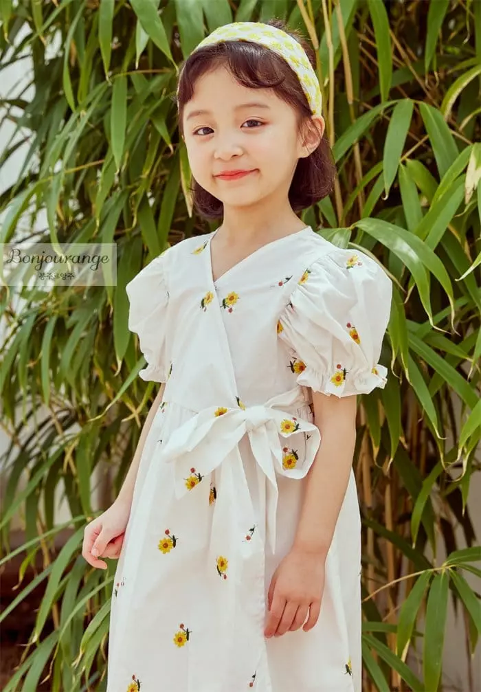 Bonjour Ange - Korean Children Fashion - #kidzfashiontrend - Aroha Wrap One-piecde - 5