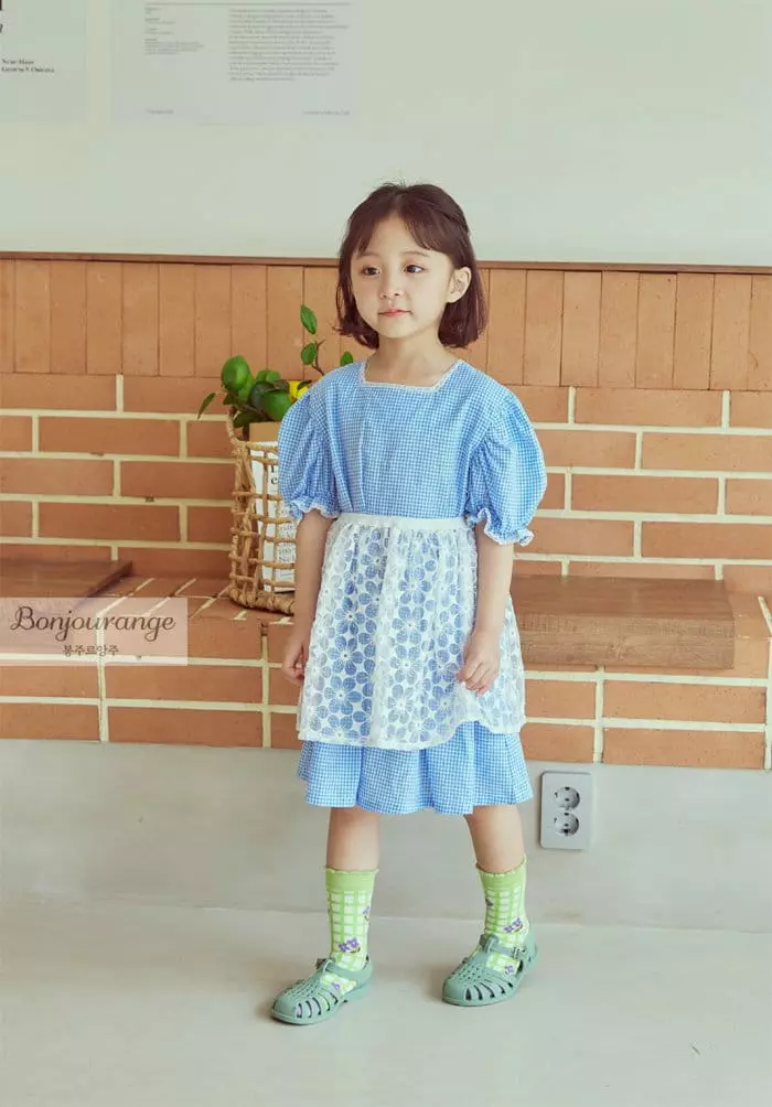 Bonjour Ange - Korean Children Fashion - #littlefashionista - Hydi Sha Skirt One-piece Set - 10