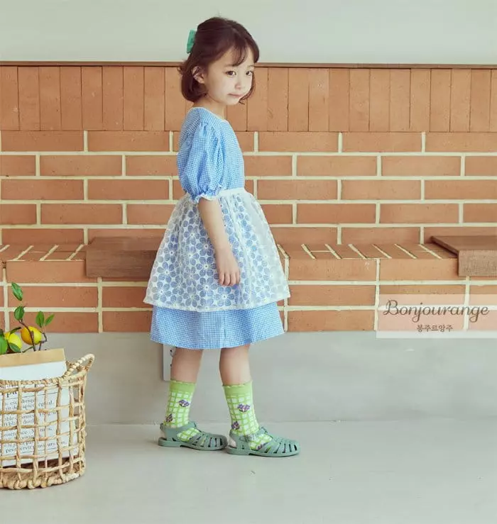 Bonjour Ange - Korean Children Fashion - #magicofchildhood - Hydi Sha Skirt One-piece Set - 11