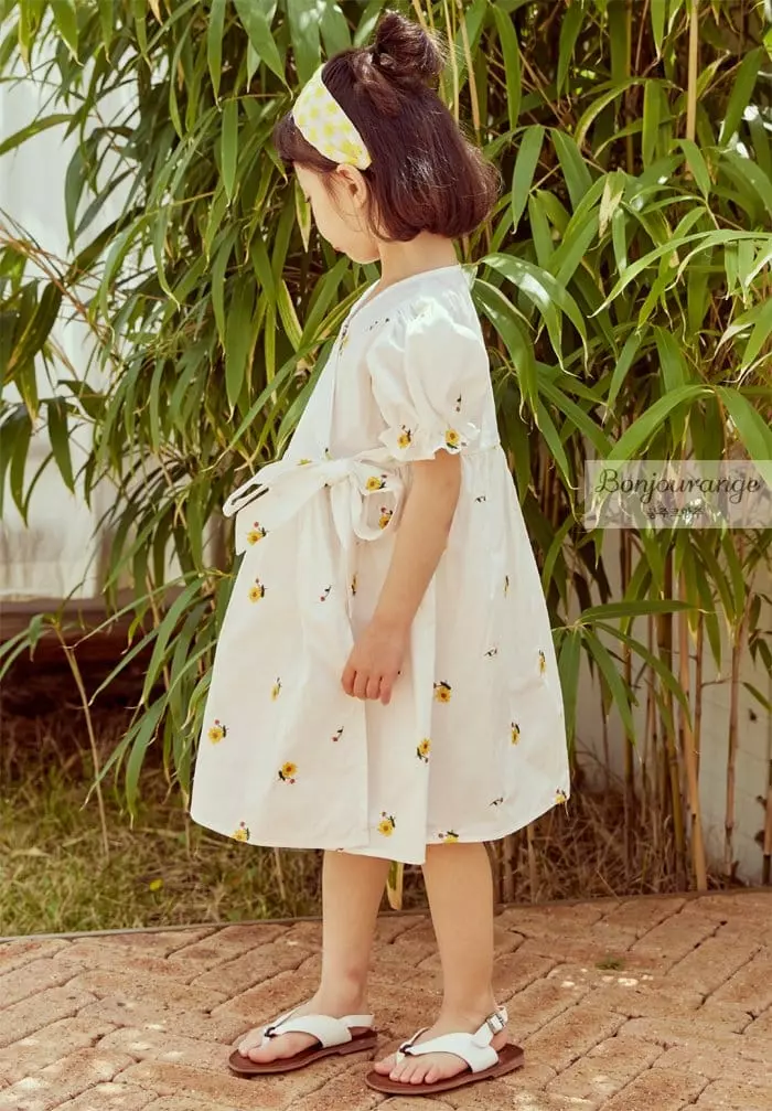 Bonjour Ange - Korean Children Fashion - #magicofchildhood - Aroha Wrap One-piecde - 8
