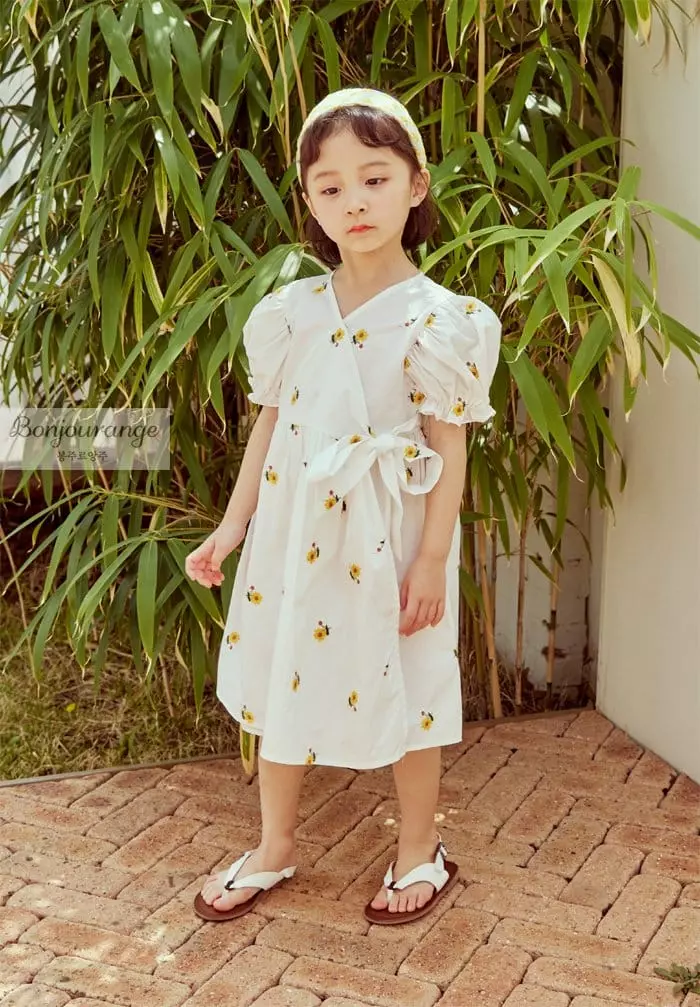 Bonjour Ange - Korean Children Fashion - #minifashionista - Aroha Wrap One-piecde - 9