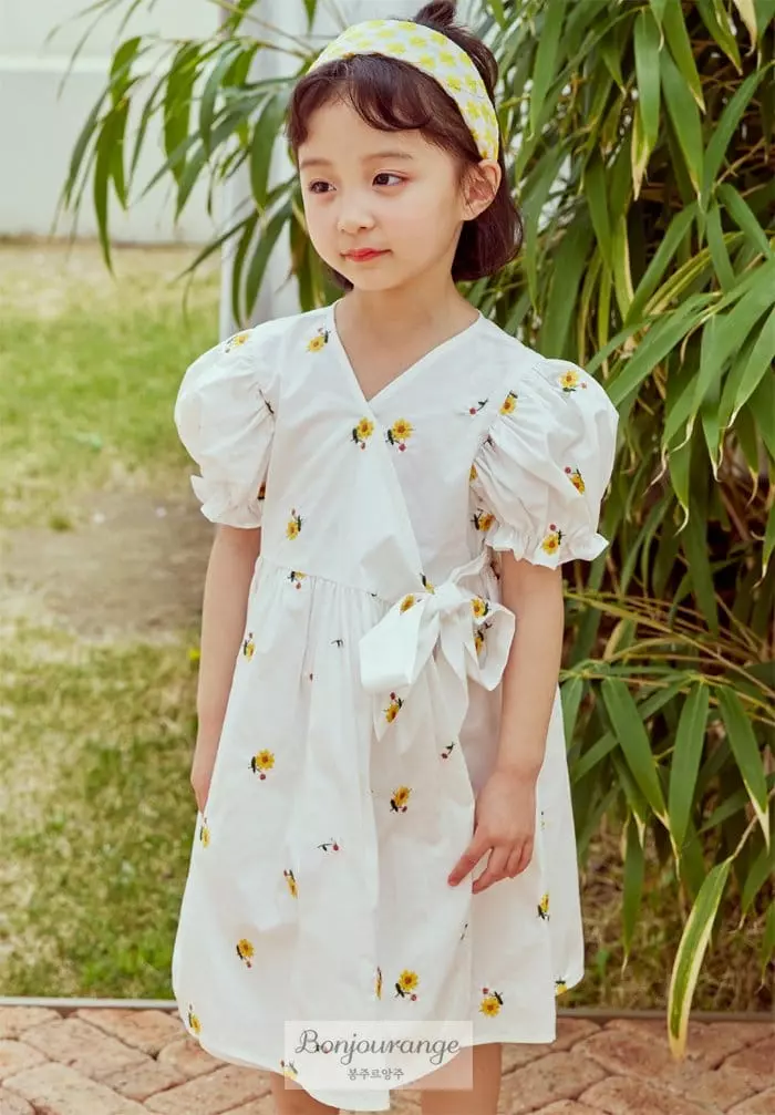 Bonjour Ange - Korean Children Fashion - #prettylittlegirls - Aroha Wrap One-piecde - 10