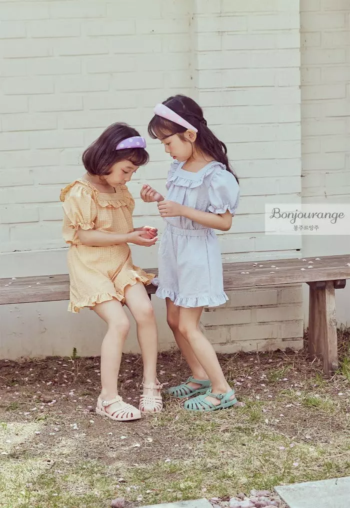 Bonjour Ange - Korean Children Fashion - #stylishchildhood - Sugar Bonbon Top Bottom Set - 5